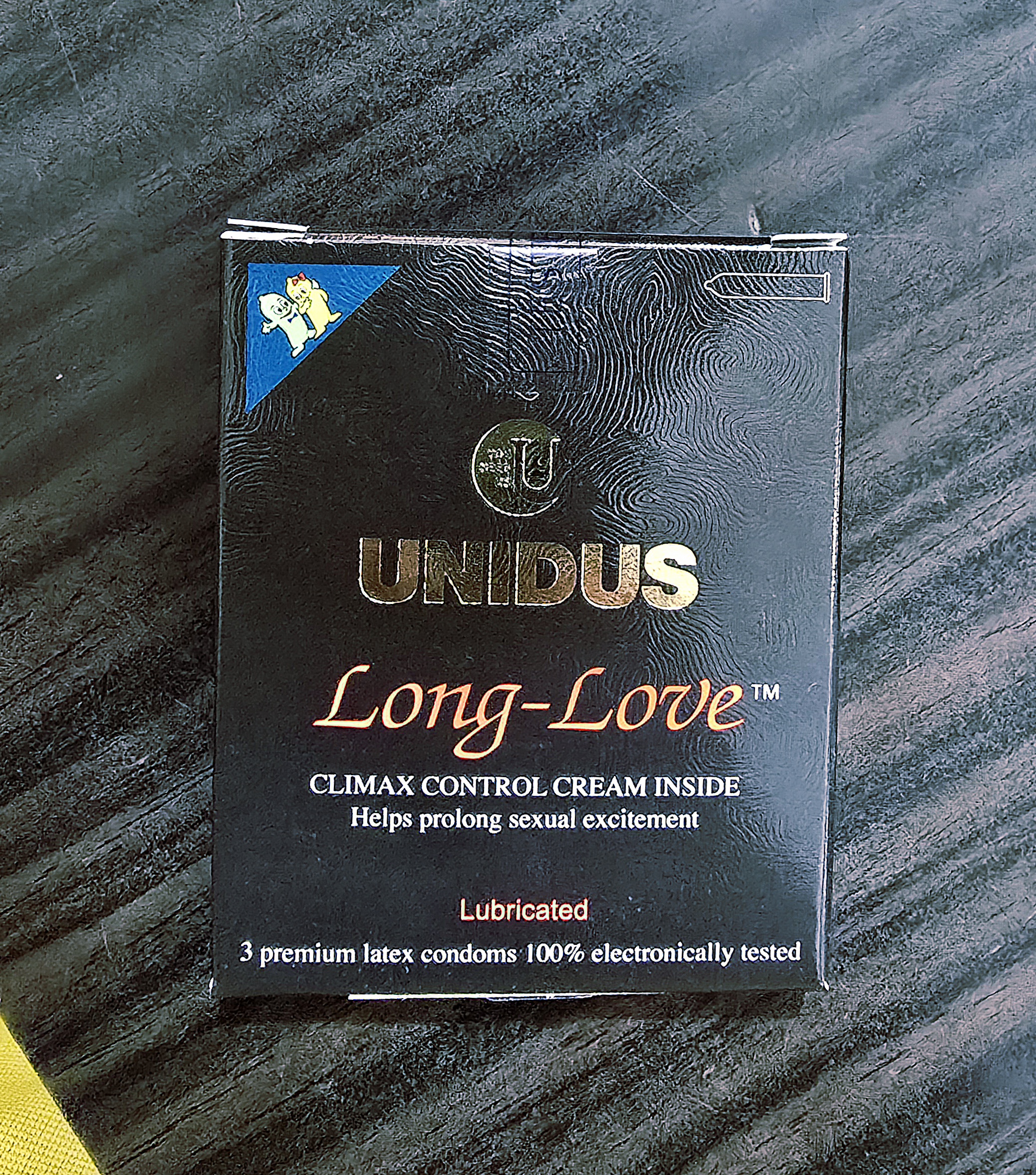 Unidus long-love Korean condom used for extra time