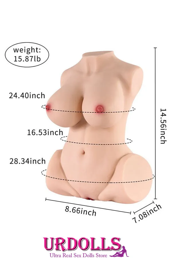 Half Body silicone Boobs and Vagina Sex Toys For Man