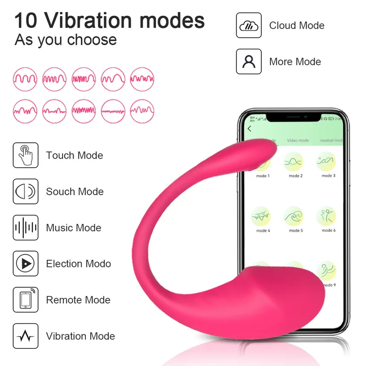 Love Spouse Wireless Bluetooth G-Spot Vibrator: APP Controlled Clit Stimulator & Vibrating Egg