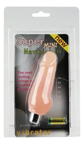 Super Mini Dildo Shape" realistic, battery-operated vibrator