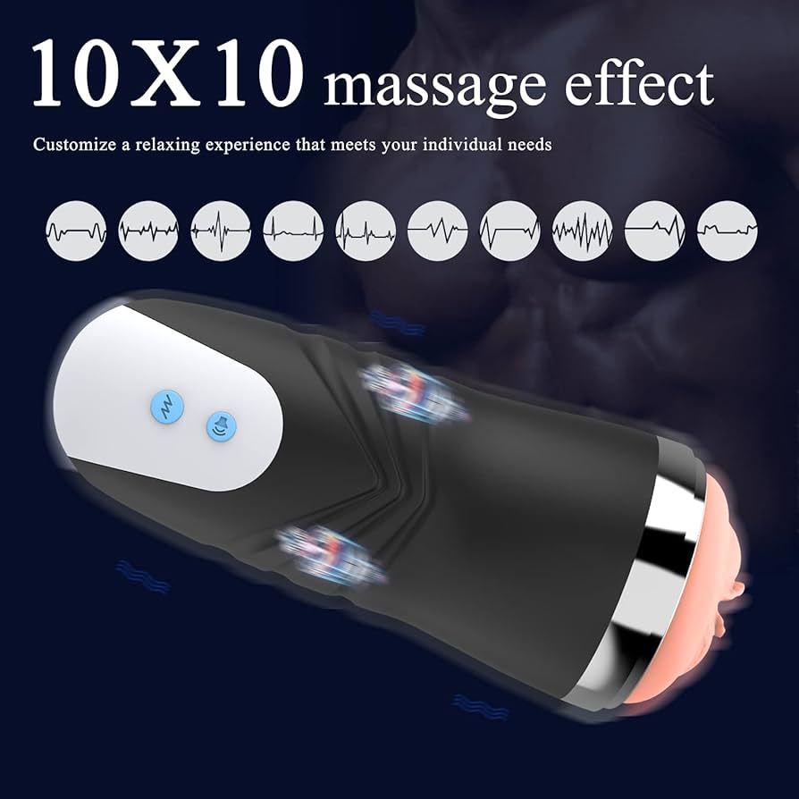 Sextoys Masturbation Cup-Charging-Multiple Vibration Mode-Sound-Interactive pronunciation Live Recording